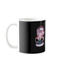 SANTA CON MUG KITTEN COLECTIBLE