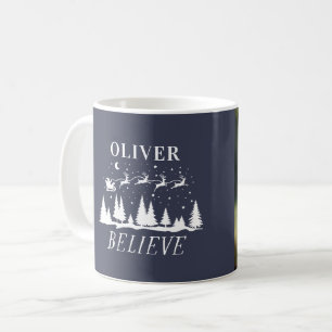 Taza De Café Santa cree Navidad tradicional foto marina