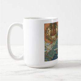 Taza De Café Santa Cruz California Dreams Map – Vibrant Coast
