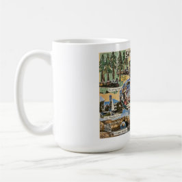 Taza De Café Santa Cruz Vintage Collage – Coastal Memories Art 
