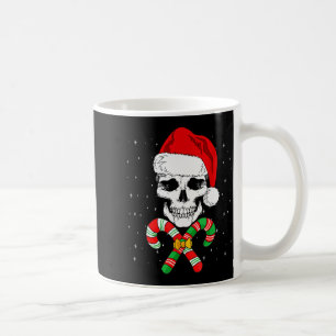 Taza De Café Santa de Navidad Calavera Navidad Caramelo Calaver
