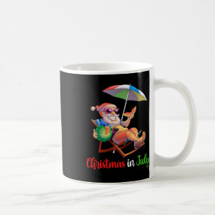 Taza De Café Santa de Navidad en Julio Sandía Tropical Hawái