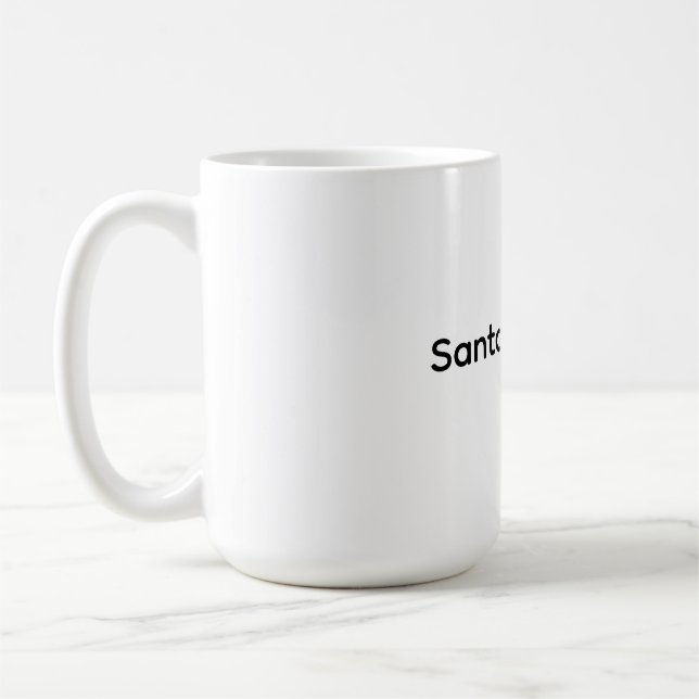 Taza De Café Santa de Navidad Gimnasio  (Izquierda)