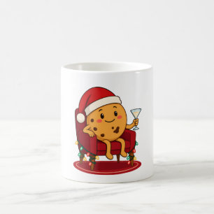 Taza De Café Santa Dice Hora de Leche y Galletas