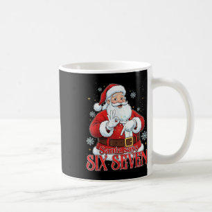 Taza De Café Santa Dice Seis Siete 67 Meme Navidad Vacaciones 6