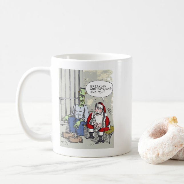 Taza De Café Santa en la cárcel (Con donut)