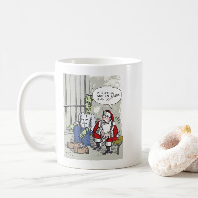 Taza De Café Santa en la cárcel (Con donut)