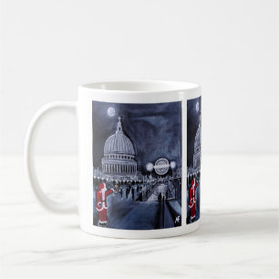 Taza De Café Santa en Londres Pintura de Alfred Fox