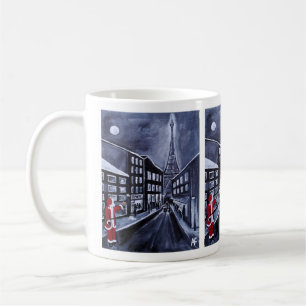 Taza De Café Santa en París Pintura de Alfred Fox