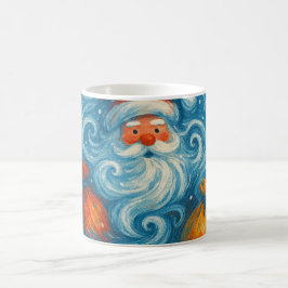 Taza De Café Santa en una tormenta de invierno