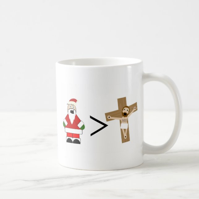 Taza De Café Santa es mayor que Jesús (Derecha)