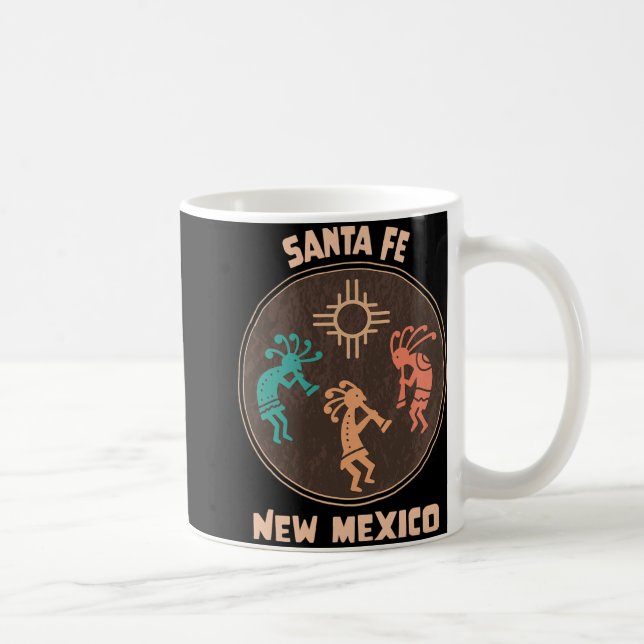 Taza De Café Santa Fe New Mexico Kokopelli Vacation Souvenir  (Derecha)