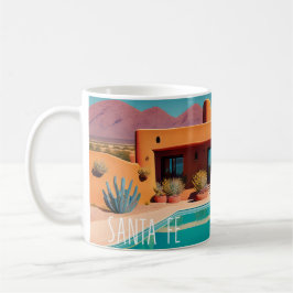 Taza De Café Santa Fe Sunrise – Retro Travel Mug