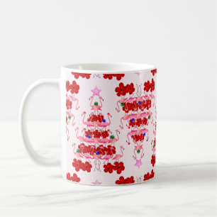 Taza De Café Santa Flamencos, navidad en el árbol de navidad, e