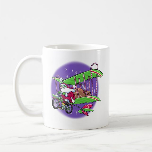 Taza De Café Santa Flying Bicycle (Izquierda)