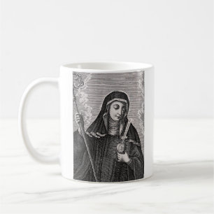 Taza De Café Santa Gertrudis la Grande mística benedictina alem