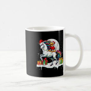 Taza De Café Santa Golden Retriever viajando Navidades de Unico
