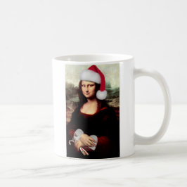 Taza De Café Santa Hat, Navidades de Mona Lisa