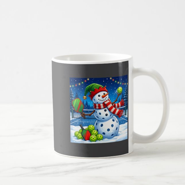 Taza De Café Santa Hat Snowman Xmas Funny Ckleball Christmas  (Derecha)