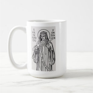 Taza De Café Santa Hildegarda de Bingen abadesa benedictina