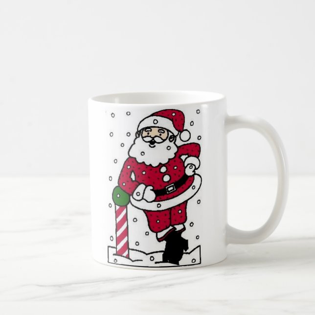 Taza De Café Santa In Snow (Derecha)
