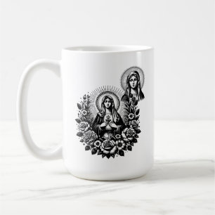 Taza De Café Santa María Católica Cristiana Meditación Católica