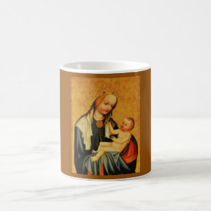 Taza De Café Santa María y el niño Jesús
