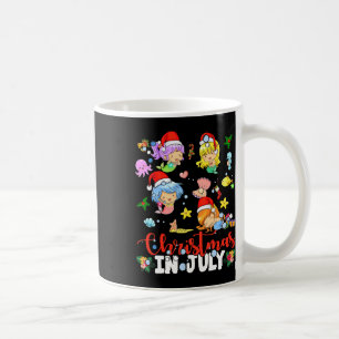 Taza De Café Santa Mermaid Lover Navidad En Julio Playa De Vera