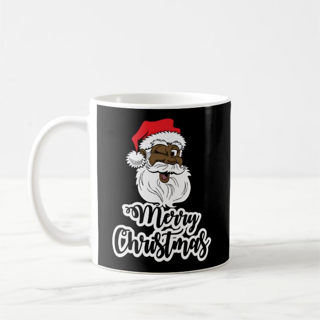 Taza De Café Santa Merry, una Santa Americana Negra (Izquierda)