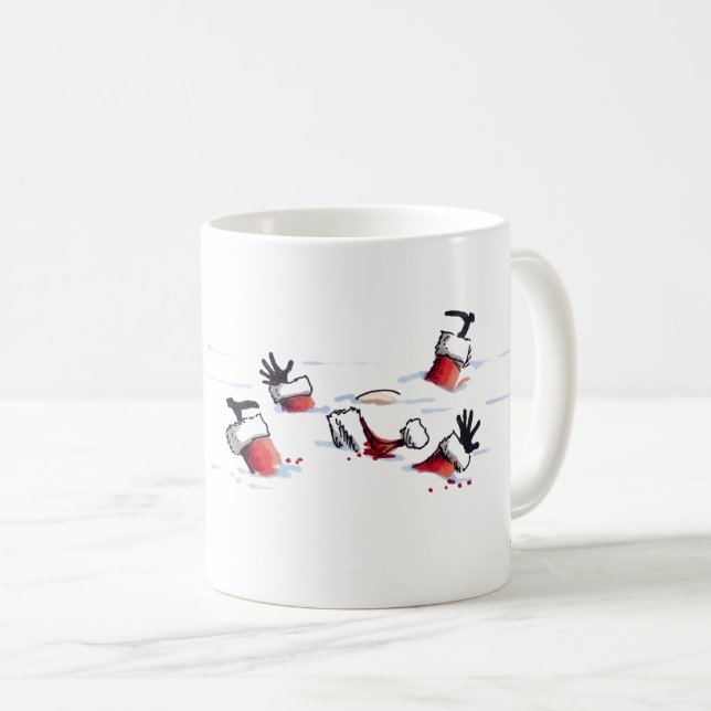 Taza De Café Santa Mob Hit tazón de café de la mano izquierda (Anverso derecho)