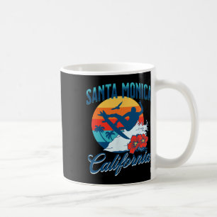 Taza De Café Santa Mónica California Playa Surf Verano Vacacion