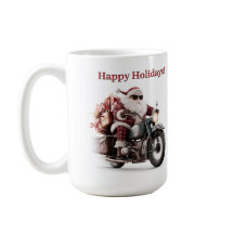 Santa Motero Descanso de Navidad con Café