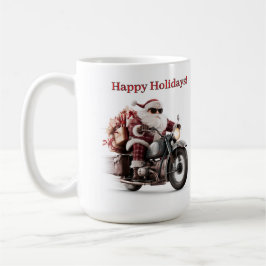 Taza De Café Santa Motero Descanso de Navidad con Café