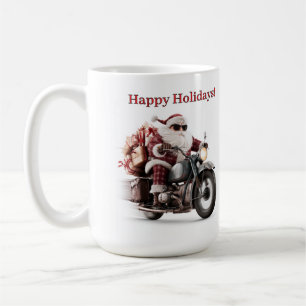 Taza De Café Santa Motero Descanso de Navidad con Café