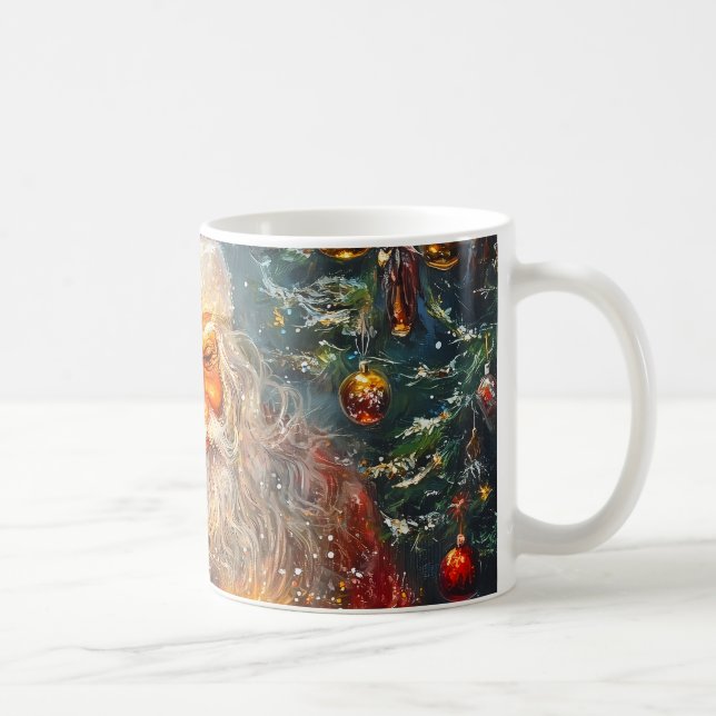 Taza De Café Santa Mug festivo con árbol de Navidad (Derecha)