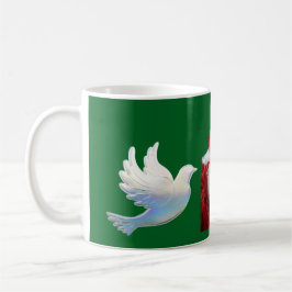 Taza De Café Santa Navidad y palomas