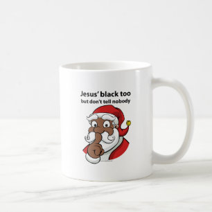 Taza De Café Santa negro