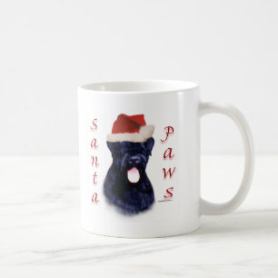 Taza De Café Santa Paws del territorio ruso negro