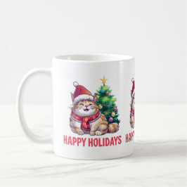 Taza De Café Santa Paws desea Felices Fiestas