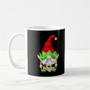 Taza De Café Santa Pequeña Ayudante Con Navidades De Los Oídos