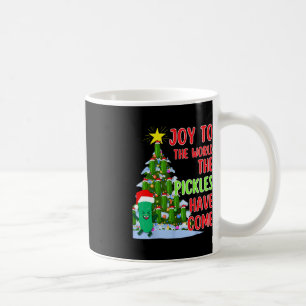 Taza De Café Santa Pickle Christmas Tree Lights Fun Pickle Rega