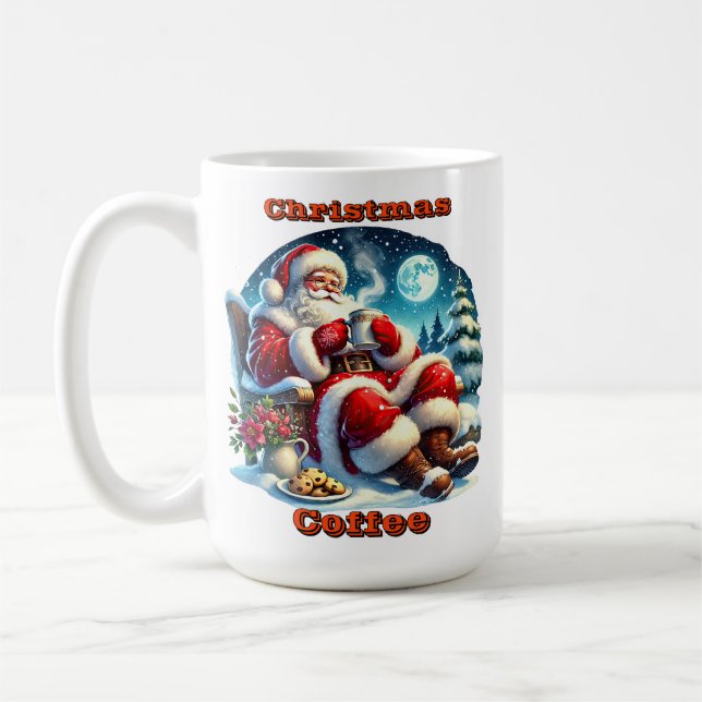 Taza De Café Santa por la acogedora chimenea (Izquierda)