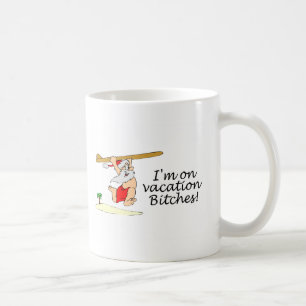Taza De Café Santa que practica surf