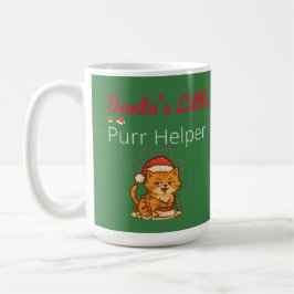 Taza De Café Santa’s Little Purr Helper | Funny Christmas Cat