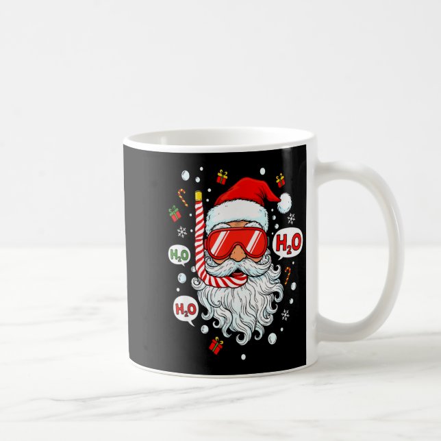 Taza De Café Santa Scuba Diving Equipment Funny Scuba Diver Chr (Derecha)