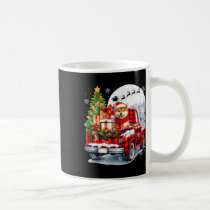 Taza De Café Santa Shiba Inu Sobre El Propietario De Los Navida