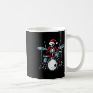 Taza De Café Santa Skeleton toca tambor percusionista