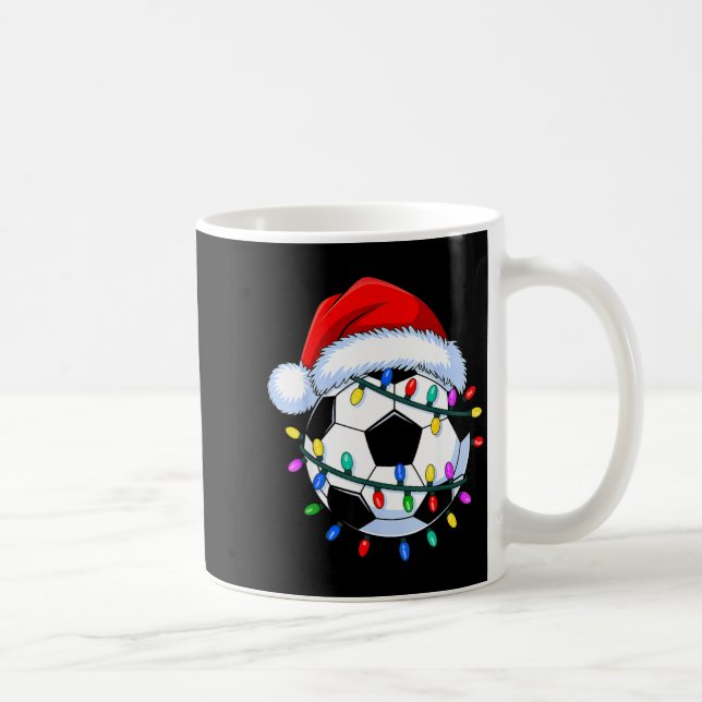 Taza De Café Santa Soccer Ball Christmas Soccer  (Derecha)