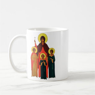Taza De Café Santa Sofía y sus hijas las Virtudes Eternas
