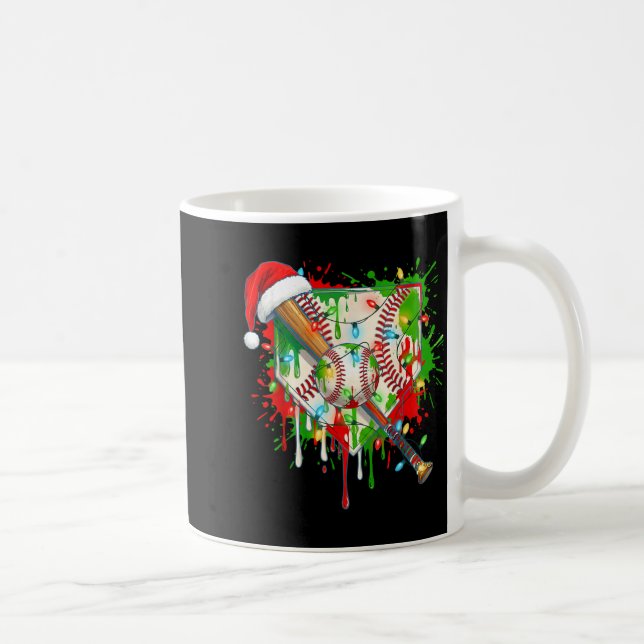 Taza De Café Santa Srts Ice Baseball Christmas Xmas Pajama Kid  (Derecha)